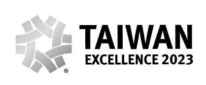 Taiwan Excellence 2023 certificate with the award logo.