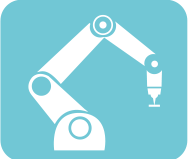 SolMotion compatibility with 20+ global robot and PLC brands graphic of a robot arm