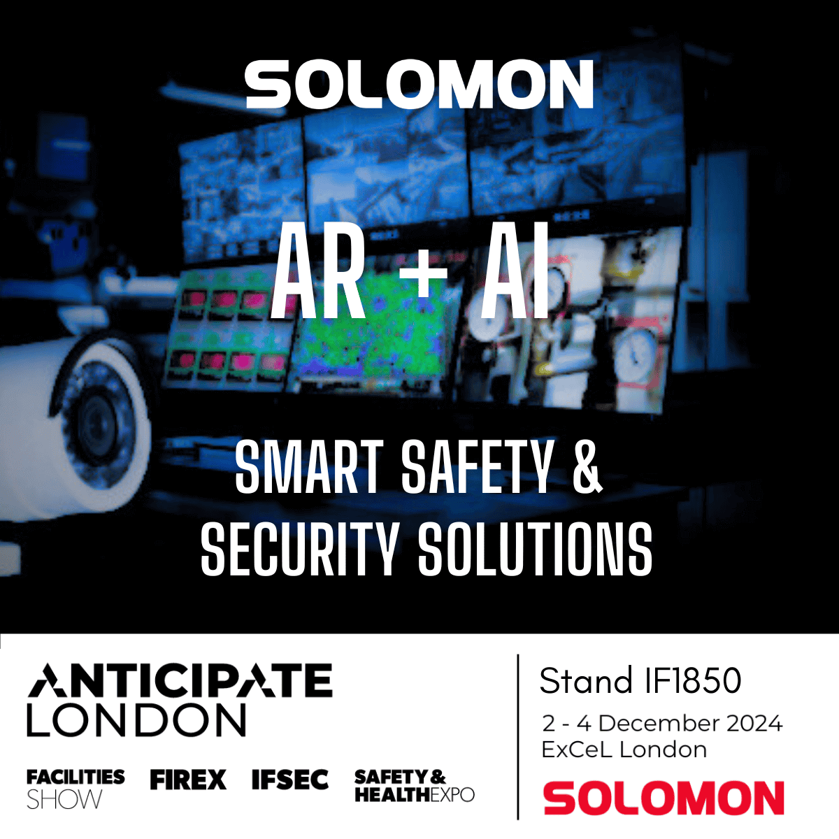 Solomon IFSEC Anticipate London exhibition invitation